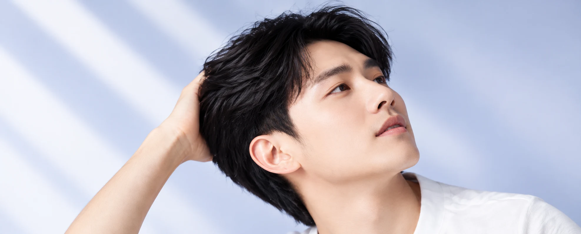 Person with healthy-looking hair