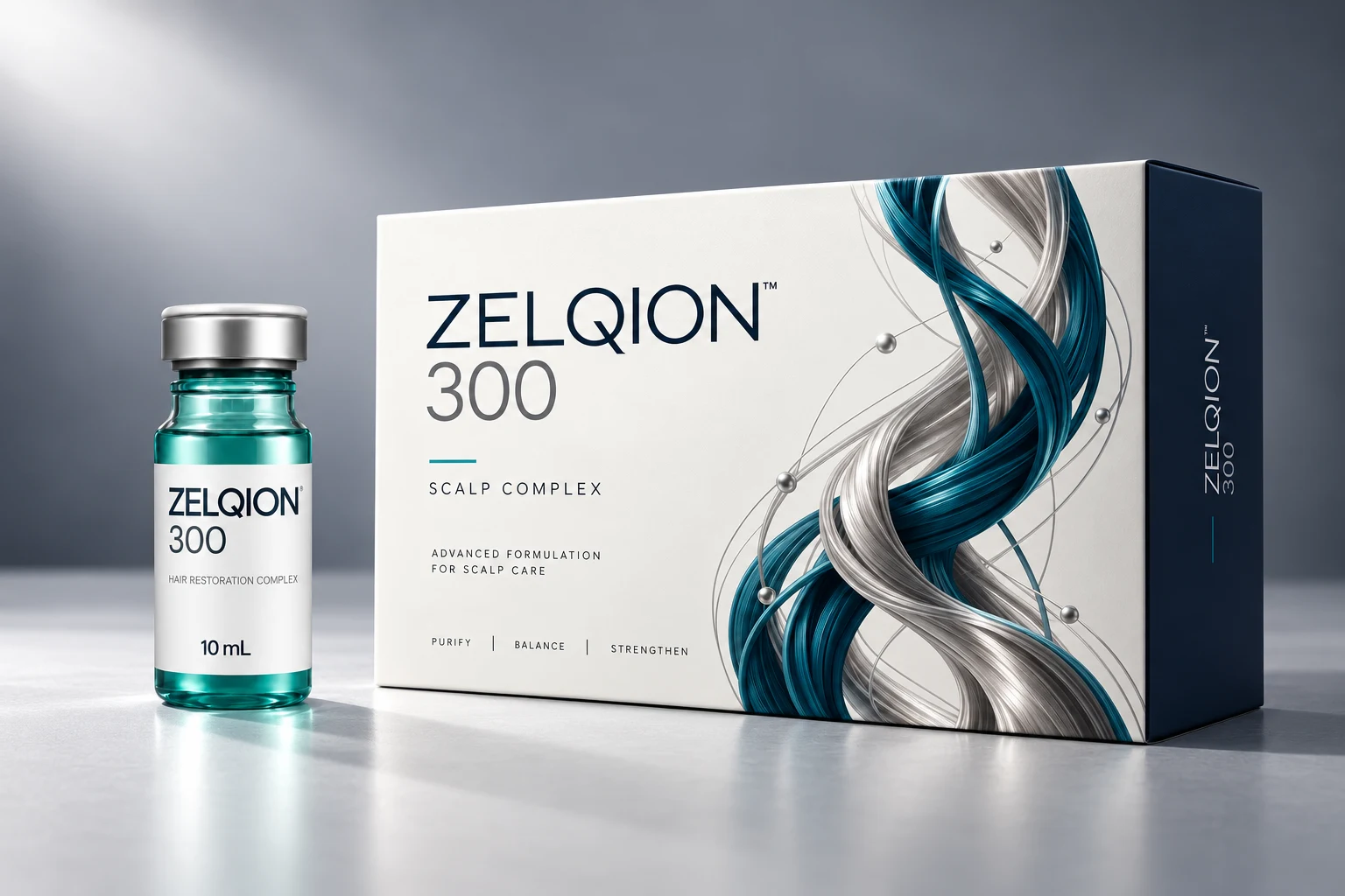 ZELQION 300 package and ampoule