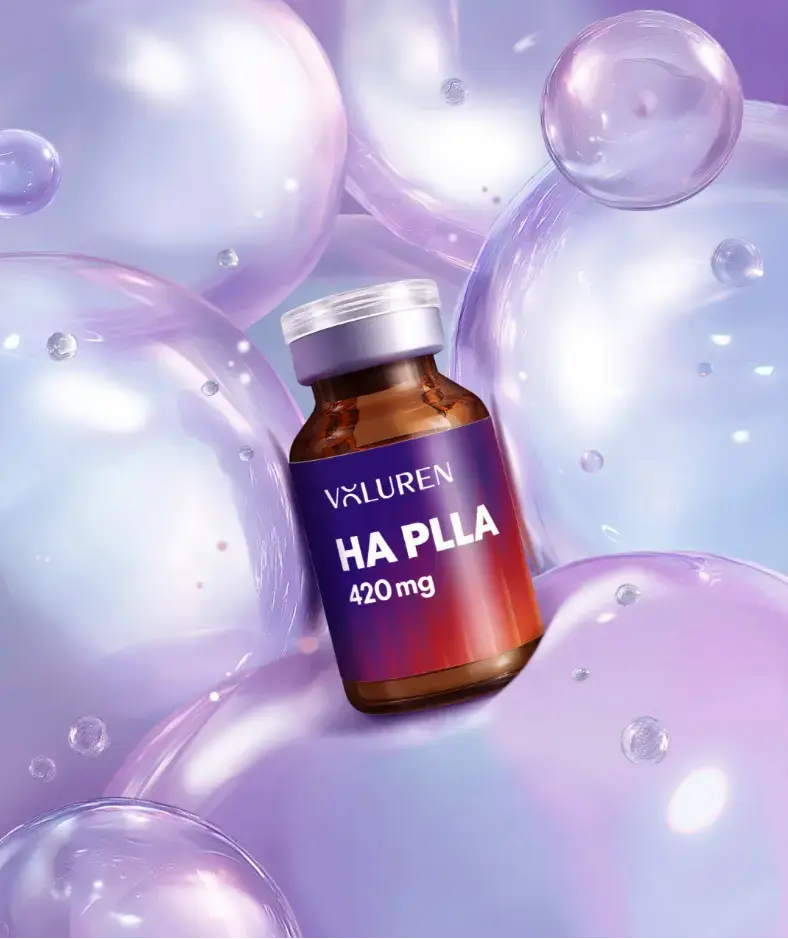 Voluren HA PLLA product bubble visual