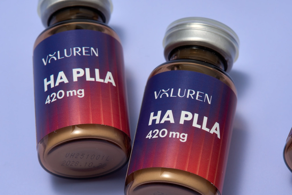 Voluren HA PLLA vial closeup